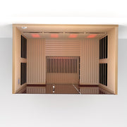 Orivon Lumin Three infrared sauna, top view