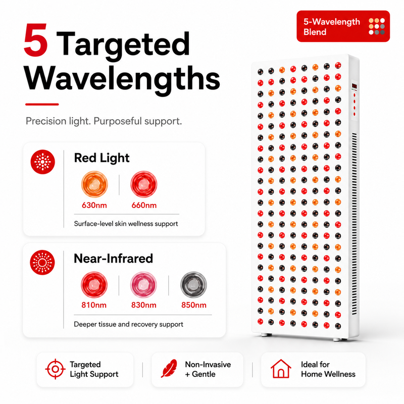 iReliev 1500W Full-Body Red Light & Near-Infrared Panel | High-Output | Full Coverage