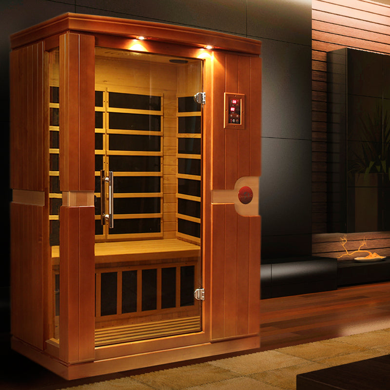 Dynamic Venice 2-Person FAR Infrared Sauna | Canadian Hemlock | Low EMF | DYN-6210-01