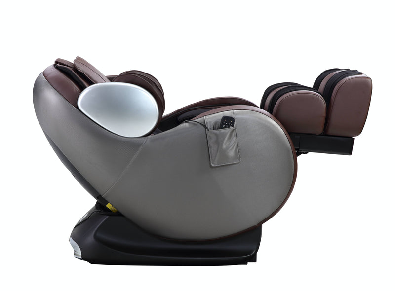 Home Furnishers Pacari 2D Massage Chair | Zero Gravity | 16 Airbags | Kneading, Knocking & Shiatsu | Chocolate PU Leather