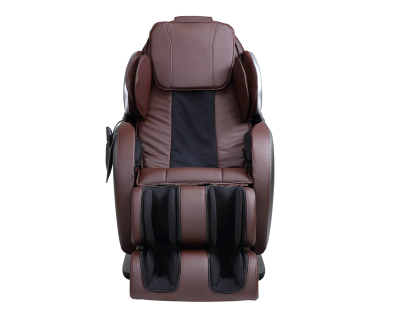 Home Furnishers Pacari 2D Massage Chair | Zero Gravity | 16 Airbags | Kneading, Knocking & Shiatsu | Chocolate PU Leather