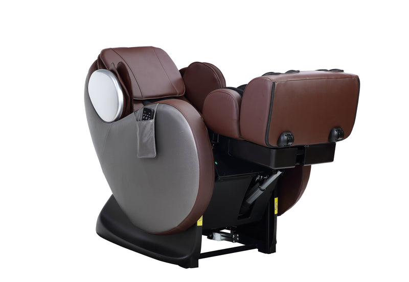 Home Furnishers Pacari 2D Massage Chair | Zero Gravity | 16 Airbags | Kneading, Knocking & Shiatsu | Chocolate PU Leather