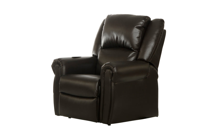 Unique Piece Furniture Cosset Power Lift Chair | Lay-Flat | Power Headrest | Heat & Massage | Espresso Faux Leather