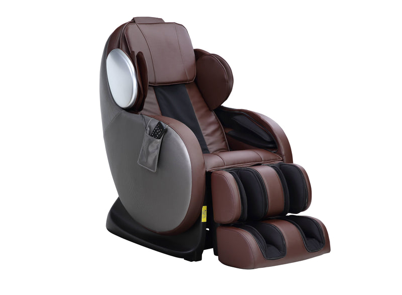 Home Furnishers Pacari 2D Massage Chair | Zero Gravity | 16 Airbags | Kneading, Knocking & Shiatsu | Chocolate PU Leather