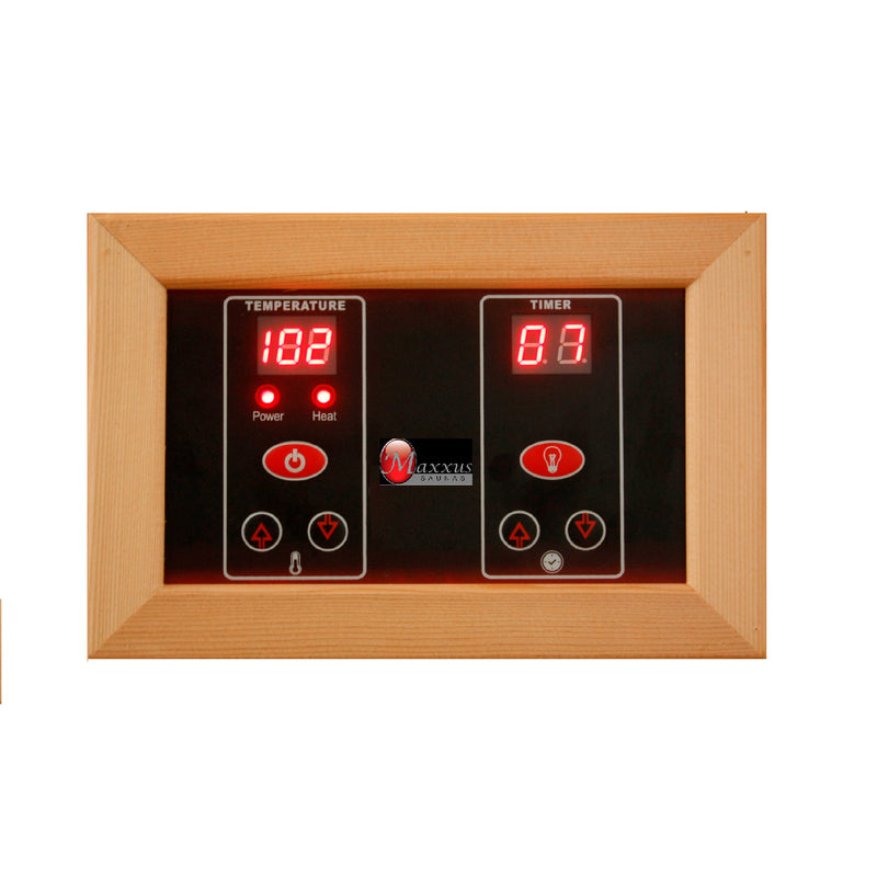 Maxxus Seattle 2 Person FAR Infrared Sauna | Canadian Hemlock | Low EMF Carbon Panels | MX-J206-01
