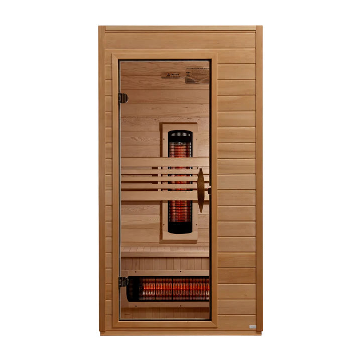 Dynamic Martin | 1-2 Person Full Spectrum FAR Infrared Sauna | Canadian Hemlock | PureTech™ Near Zero EMF | DYN-6006-03 FS