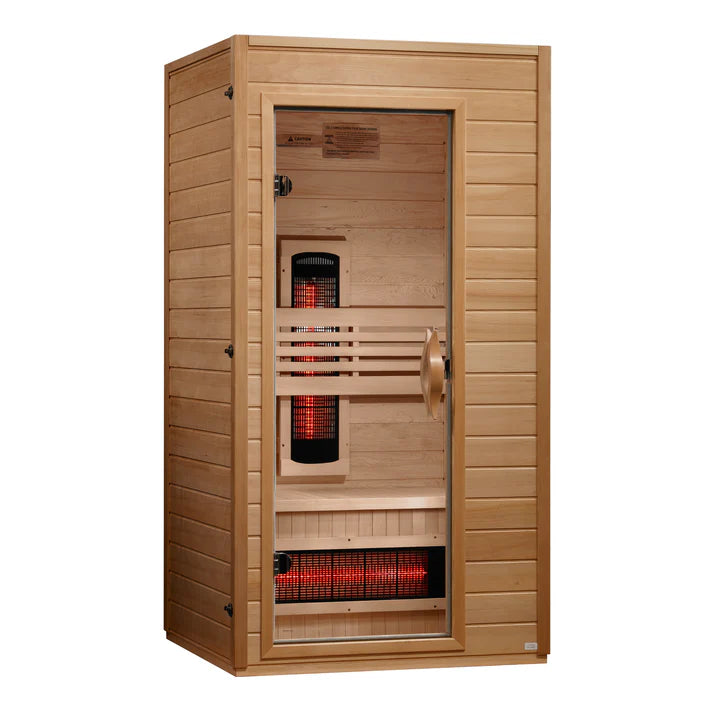 Dynamic Martin | 1-2 Person Full Spectrum FAR Infrared Sauna | Canadian Hemlock | PureTech™ Near Zero EMF | DYN-6006-03 FS
