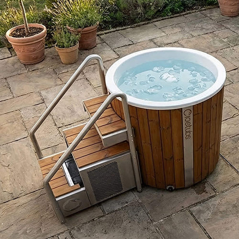 Icetubs IceBarrel XL | Thermowood & Fiberglass Cold Plunge | Smart Temperature Control | Indoor & Outdoor