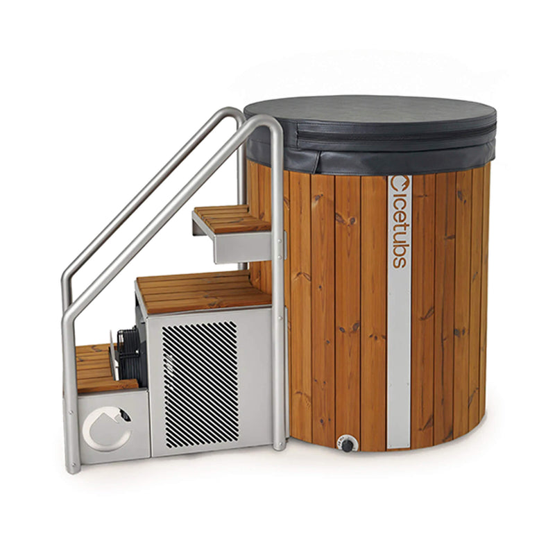 Icetubs IceBarrel XL | Thermowood & Fiberglass Cold Plunge | Smart Temperature Control | Indoor & Outdoor