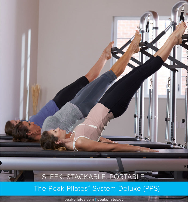 Peak PilateSystem® Deluxe Bundle | 3-in-1 Reformer, Cadillac & Mat System | Folding Design | Long/Short Box, Jump Board & Twin Mats